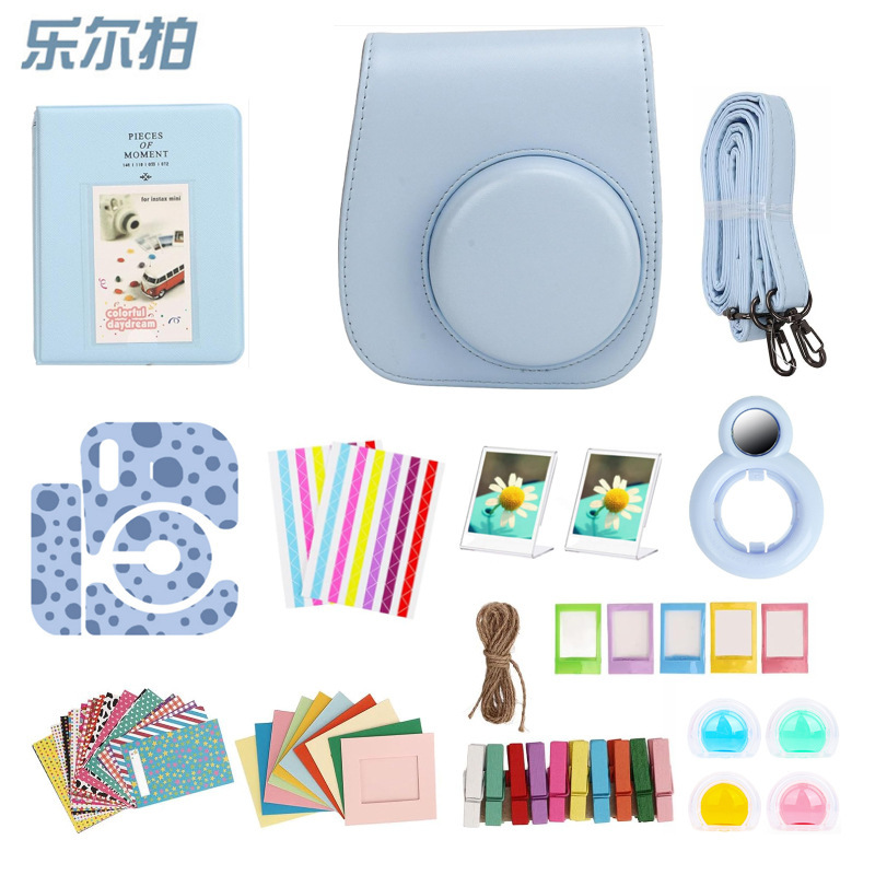 In stock applicable to Polaroid Instax Mini 12 camera bag album photo frame sticker accessories suit In stock applicable to Polaroid Instax Mini 12 camera bag album photo frame sticker accessories suit