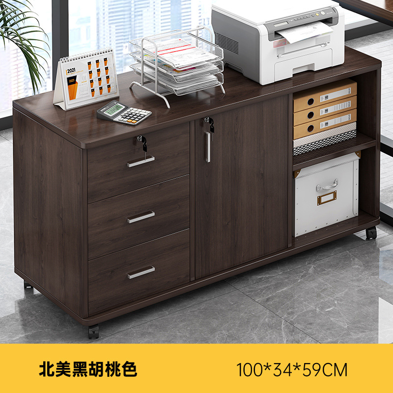 gabinete de archivos de oficina gabinete de almacenamiento debajo de la mesa gabinete de escritorio gabinete de almacenamiento lateral gabinete de cajón de madera con cerradura gabinete bajo gabinete de almacenamiento