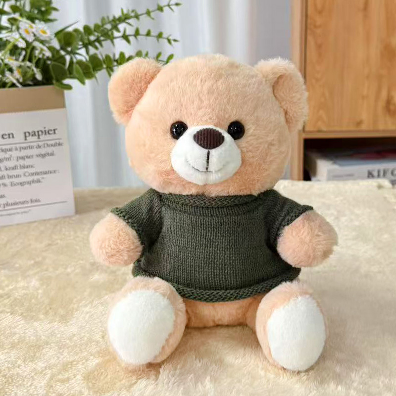 Suéter transfronterizo Teddy Bear muñecas muñecas juguetes de peluche actividad de publicidad LOGO impresión regalos de graduación escolar