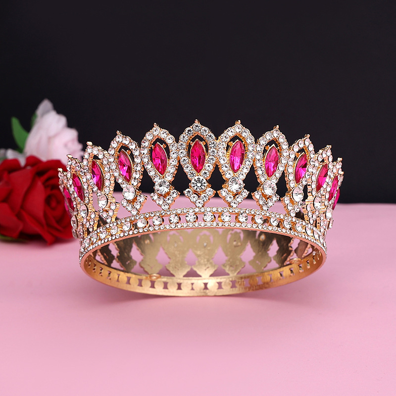 Los hombres de oro rey corona tocado adulto cumpleaños corona Halloween etapa ópera rendimiento unisex