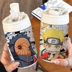 火影忍者帶土咖啡杯保溫杯大容量316不鏽鋼雙蓋吸管杯學生男3B