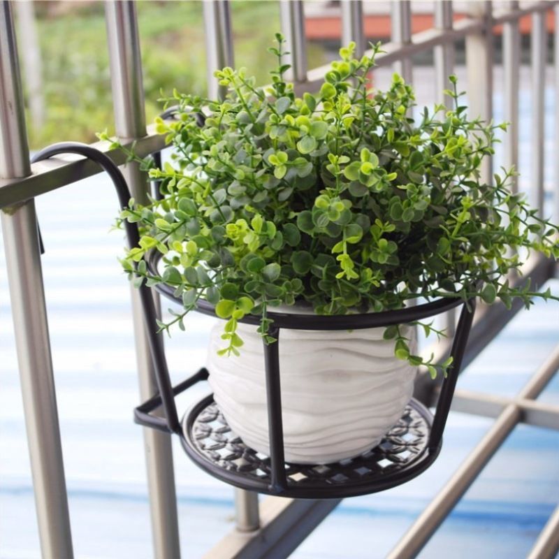 European-style balcony flower stand iron guardrail hanging flower…