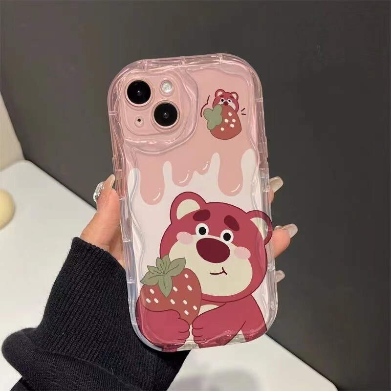 Strawberry Bear Apple 16 for 16 Couple iPhone13 Soft 15Promax Phone Case 11 Shake Tone xr Female xs Strawberry Bear Apple 16 for 16 Couple iPhone13 Soft 15Promax Phone Case 11 Shake Tone xr Female xs