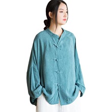P 45807 Chinese Style Loose Shirt ��ʽ���� �羳����ѷŷ����