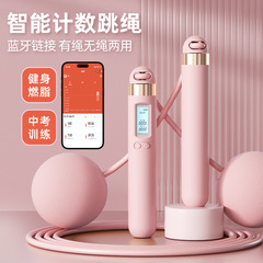 嚴選藍牙智能計數鋼絲無繩跳繩兩用運動體育用品兒童學生中考專用