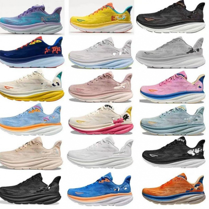 Hoka New Women's Summer Road Running Shoes Clifton 9 Lightweight and Comfortable Cushioning Men's Sports Shoes