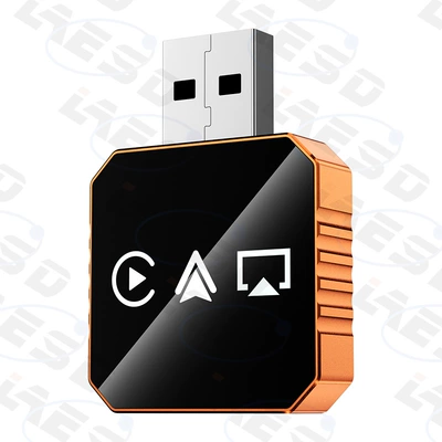 Projection, Carplay Box — Simsiz CarPlay və Android Auto - q1bo-orange-white-label-metal-glass-apple-android-mirror-screen-projection-android-auto-four-in-one-carplay-box-is-only-suitable-for-overseas-systems
