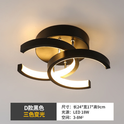 Luces de pasillo, luces del vestíbulo de entrada, luces de hierro forjado para escaleras, luces LED de techo para el guardarropa, luces de balcón, lámparas Zhongshan image 14
