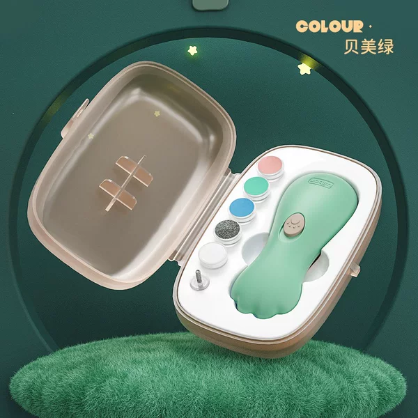 Baby Electric Nail Grinder, Newborn Baby Anti-Pinch Nail Scissors Set, Children's Nail Polisher, Cross-Border