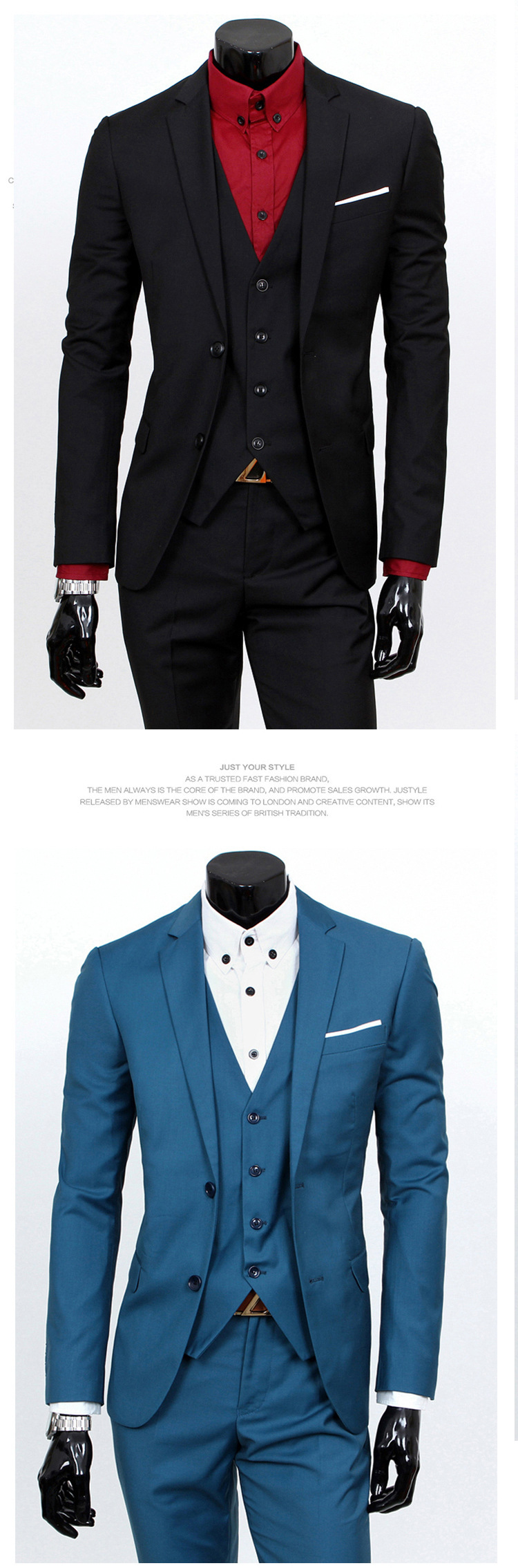 Men's Solid Color Blazer Men's Clothing display picture 27