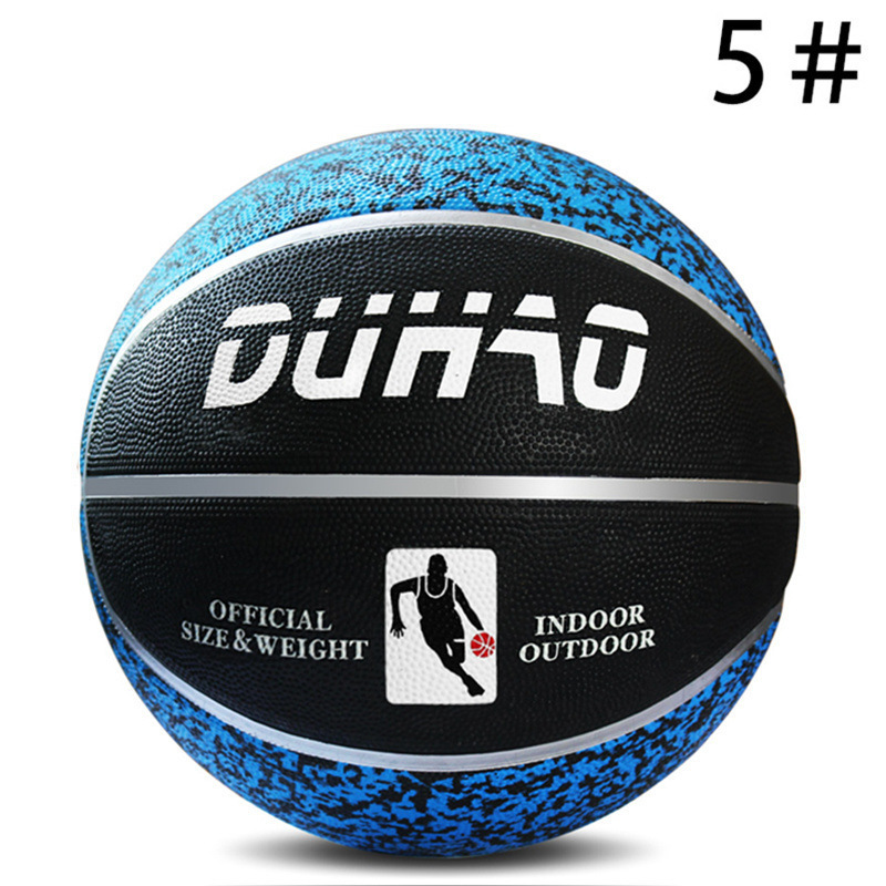 DH # 5 Bola de goma camuflada azul y negro