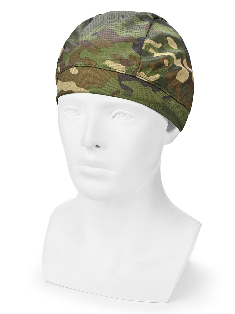 Gorro de malla de ciclismo, deportes al aire libre, correr, transpirable, absorbente de sudor, casco de secado rápido, gorro interior, a prueba de viento, protector solar, sombrero de camuflaje