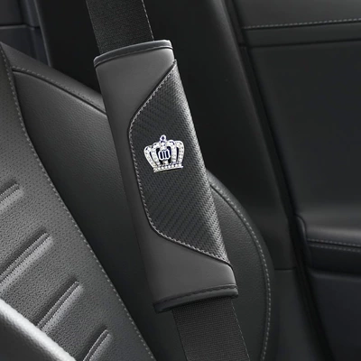 Car Seat Belt Cover Protective Seat belt shoulder pad - gray-crown-edition-2365