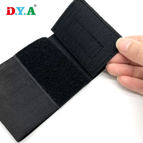 Polyester latex elastic band Velcro elastic band Velcro band self-adhesive waist strap game leggings