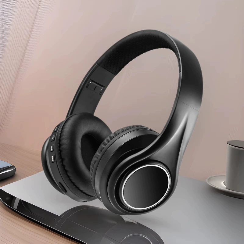Стильные складные накладные Bluetooth-наушники с мощным басом, стерео, заводская частная модель