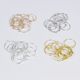 DIY accessories anti-allergy nine word ear coil round 9 word wine cup earring ring bead earring wholesale