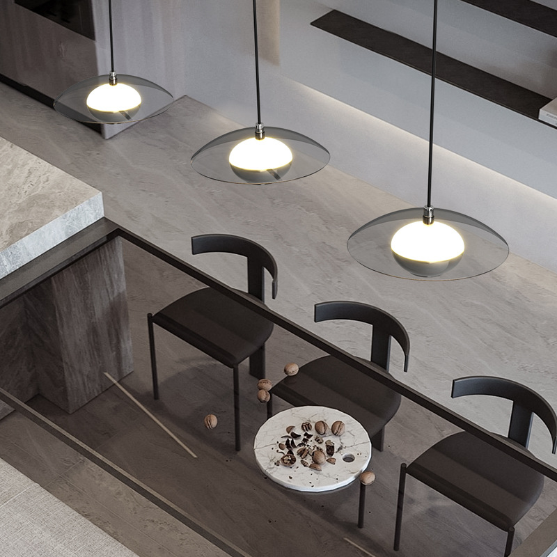 Lámpara del comedor italiano minimalista 2026 nueva lámpara de lámpara del comedor casera creativa de alto nivel lámpara de bar 255L
