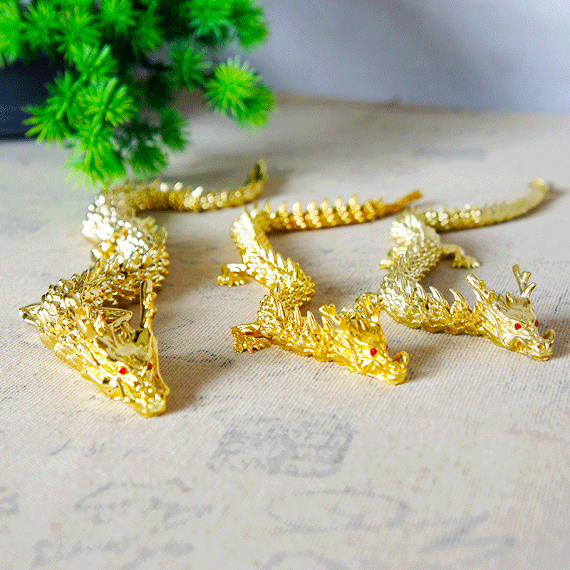 Bronze 3D Activity Dragon China Three -Claw Five Claw God Golden…