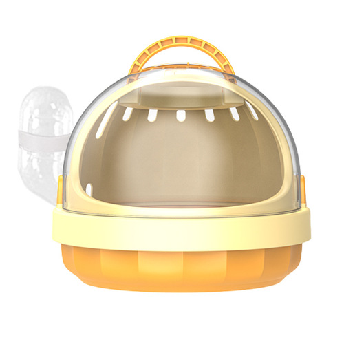 Hamster cage UFO take-out cage portable out-going honey quoll flower branch rat golden bear panoramic take-out bag small pet supplies