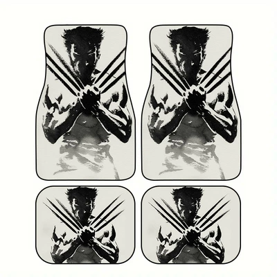 TEMU Retro Smiley Print: Universal Foot Pad - s018