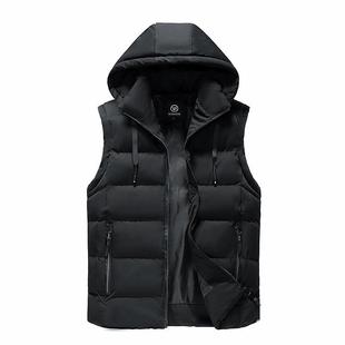 Cross-Border Wholesale Item Number 009 Autumn and Winter Casual Cotton Vest Men's Plus Size Plus Size Trendyy Fat One Piece Drop Shipping