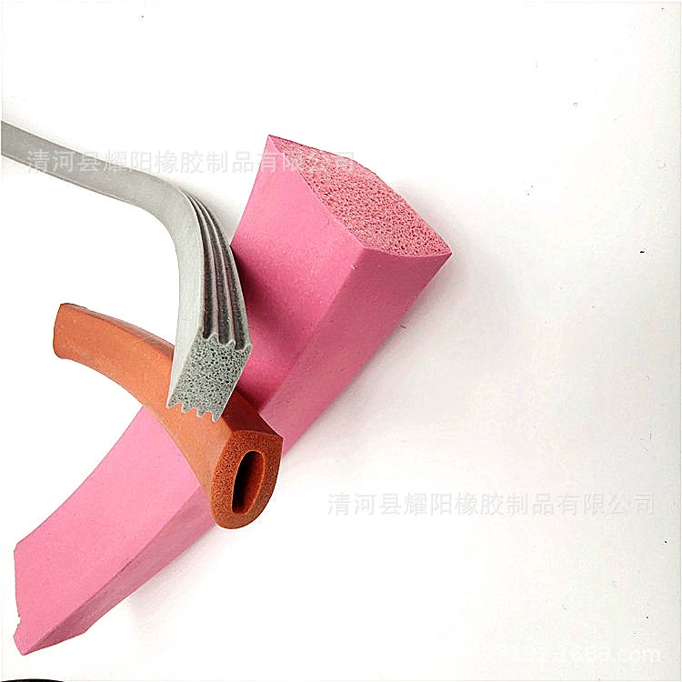 Полоса пены силикона Механическая прокладка запечатывания пены высокотемпературная упорная анти -- столкновение буфер уплотнительная прокладка цвет прокладки силикона