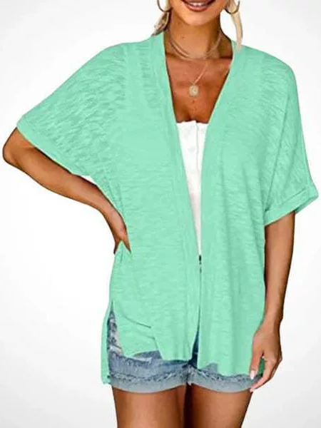 2025 European and American Cross-Border Amazon Aliexpress New Women's Casual Pure Color Blouse Shirt