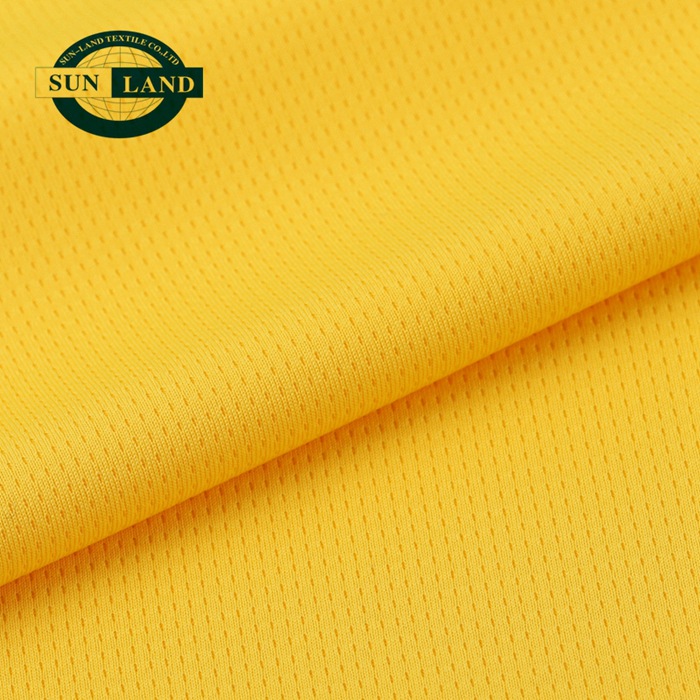 现货75D吸湿排汗网布 72F涤纶弹力鸟眼布 针眼运动短袖T恤布料