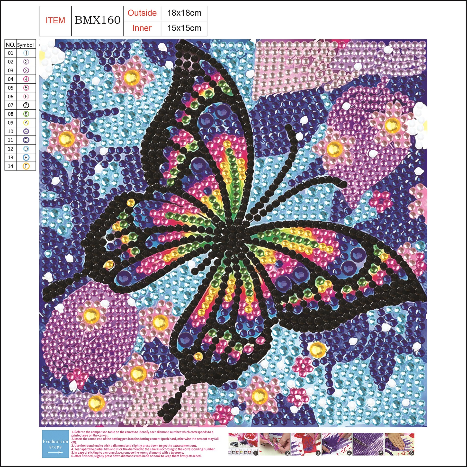 Taller de mano marca pintura de diamantes dibujos animados DIY bordados cruzados bordados juguetes para chicas fábrica de regalos al por mayor