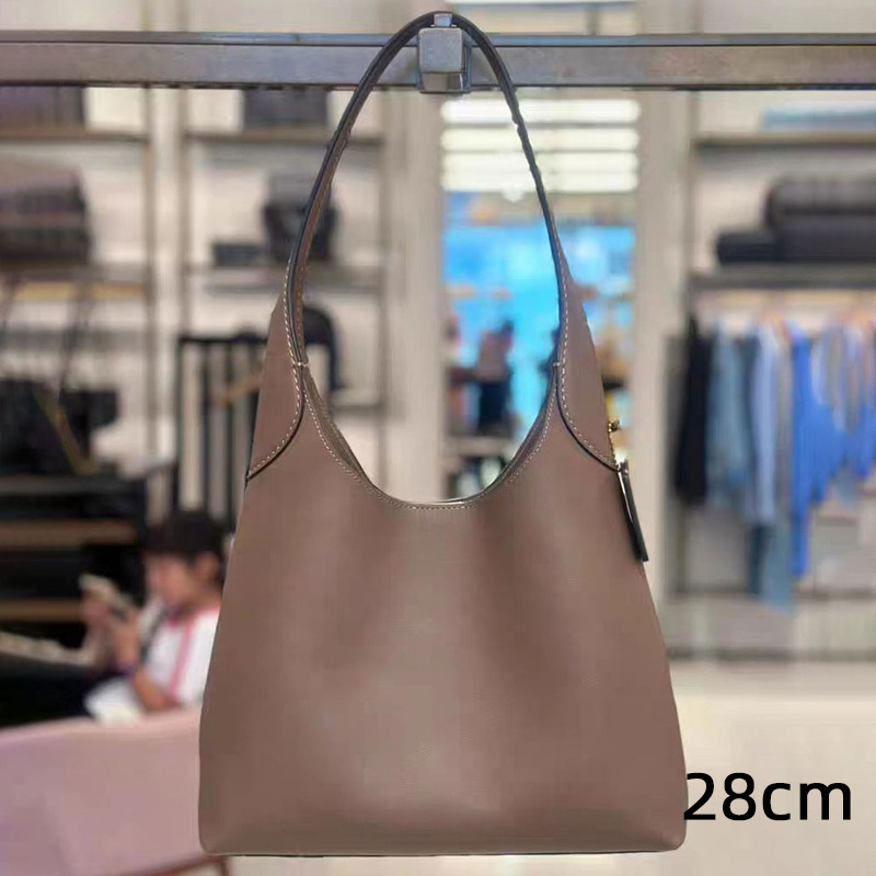 C-Brand New Brooklyn Bucket Bag 28 Hobo Bag Large Capacity Shoulder Handbag For Women - Thumbnail 3