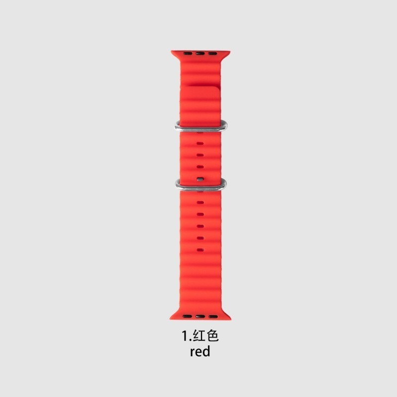 Apple Watch S10 オーシャンストラップ Apple Watch8/9/10 Ultra2 スポーツシリコンストラップに適しています。|undefined