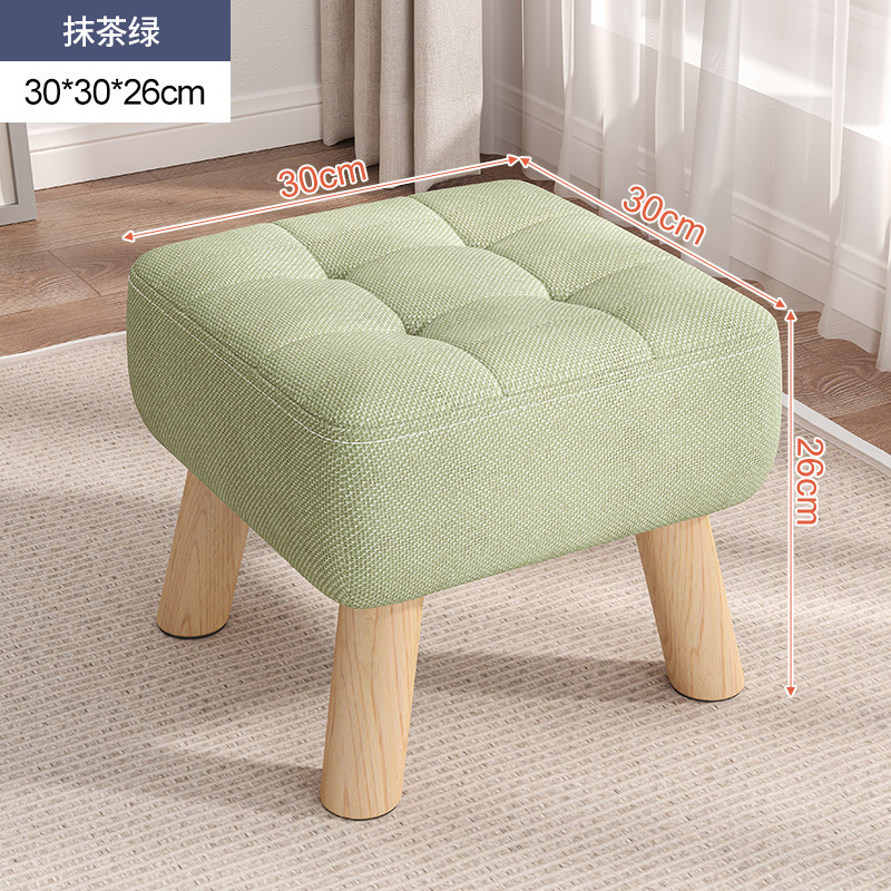Taburetes de sala de estar caseros taburetes de sofá cojín de paquete suave taburete pequeño taburete de cambio de zapatos simple y moderno