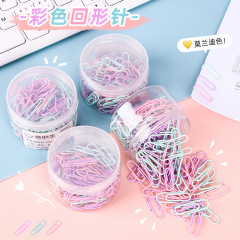 モランディ色28mmクリップクリエイティブ筒装カラー固定金属クリップ財務製本用品卸売り