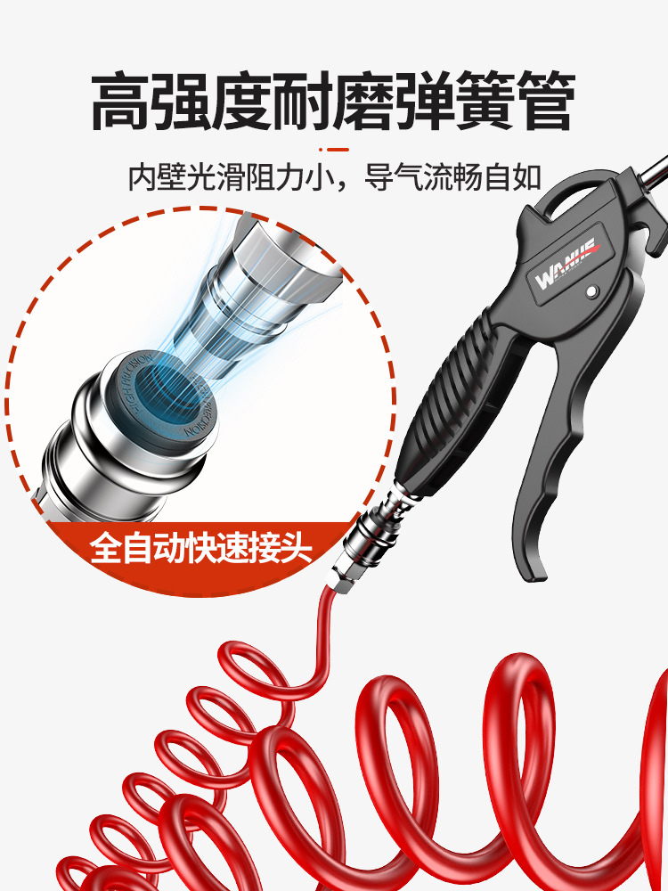 Wanhe high pressure blowing gun blowing gun dust removal blowing gun air pump truck pumping blowing gun cleaning pneumatic tools
