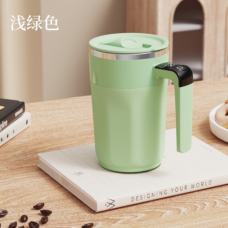 コーヒーカップ撹拌カップステンレスマグネット冷暖温調電気コーヒー撹拌カップ充電怠け者携帯全自|undefined