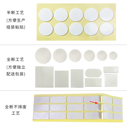 Transparent acrylic nano hairless double-sided adhesive blind box sticker round points wedding decoration figurine fixing removable water-soluble sticker point