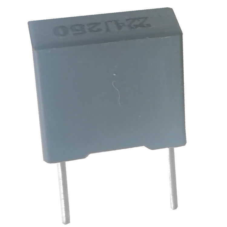 CBB24型250V金属化聚丙烯膜介质电容器 矩形阻燃塑料外壳树脂封装