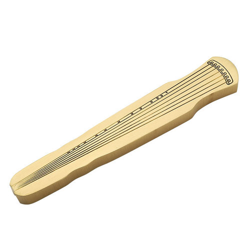 Weizhuang literary play ruler Fuxi pressed paper metal ruler brass paperweight creative study four treasures book weight calligraphy guqin