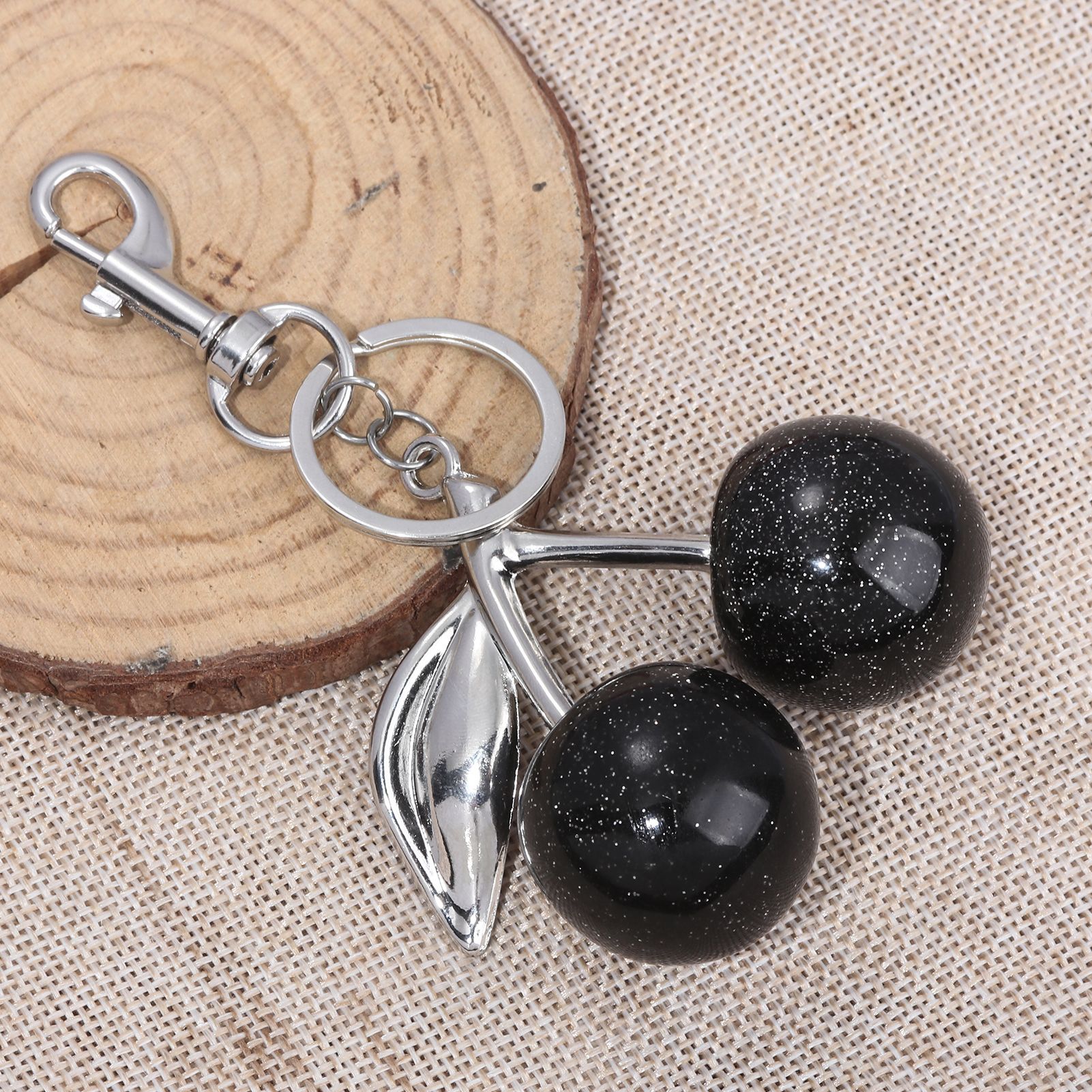 64g Weight Bag Pendant, Keychain Classification 1 Piece Quantity Holiday, Banquet, Travel Occasion Plastic, Resin Material Christmas Festival Cherry Pattern Fruit/Food, Plating Design Elegant, Hip-Hop, Simple Style Style 1 Piece Elegant Hip-Hop Simple Style Cherry Plastic Resin Fruit/Food Plating Christmas Bag Pendant Keychain 35