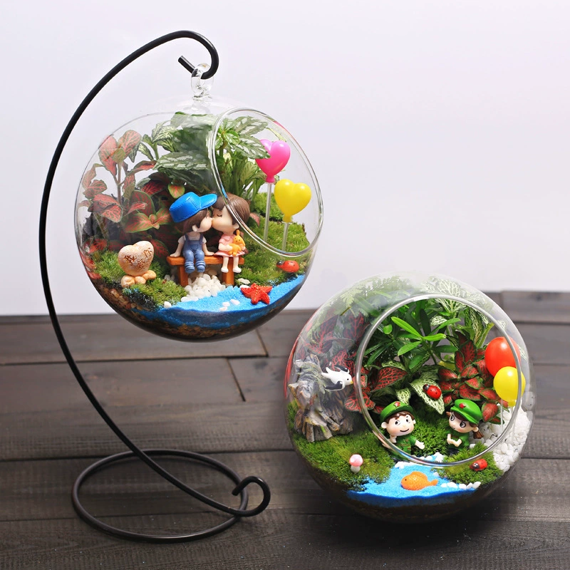 Танабата подарок на День Святого Валентина, чтобы отправить мужчине подруге романтическая пара мох микро пейзаж бутылка DIY материал костюм