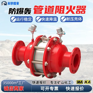 管道阻火器批发 坚固耐用发货快DN100 GZW-I型防爆燃阻火器定制