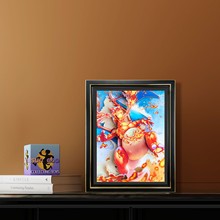 【厂家直销】3D立体画相框动漫精灵宝可梦喷火龙客厅装饰画挂画