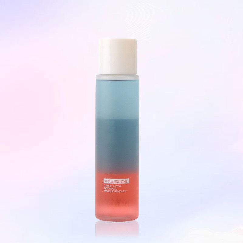 翠黛工厂植萃三层卸妆液面部温和卸妆彩妆深层清洁彩虹三色卸妆水