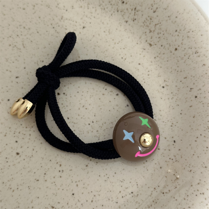 Buntes Clown Haarband Für Damen Für Hohen Pferdeschwanz Elastisch_voghion.com