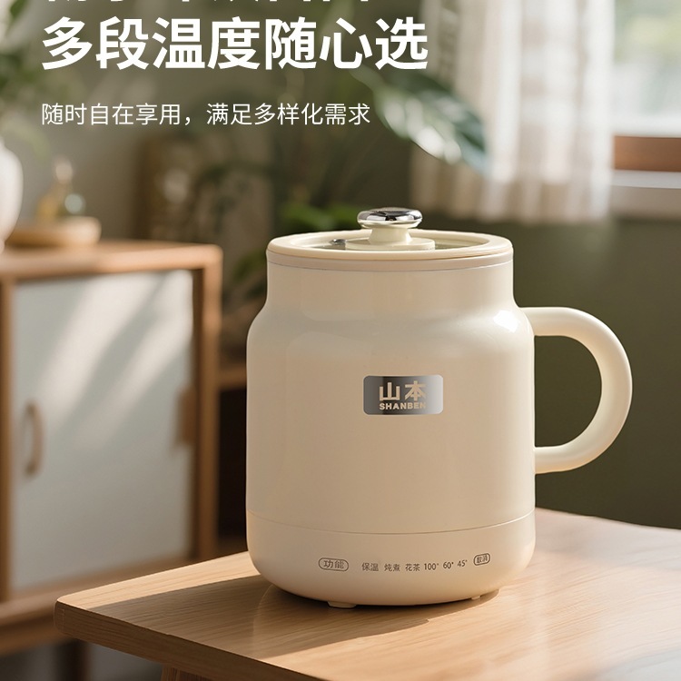 德国电热烧水杯电煮杯办公室小型一人便携旅行炖煮保温煮粥热奶杯|undefined