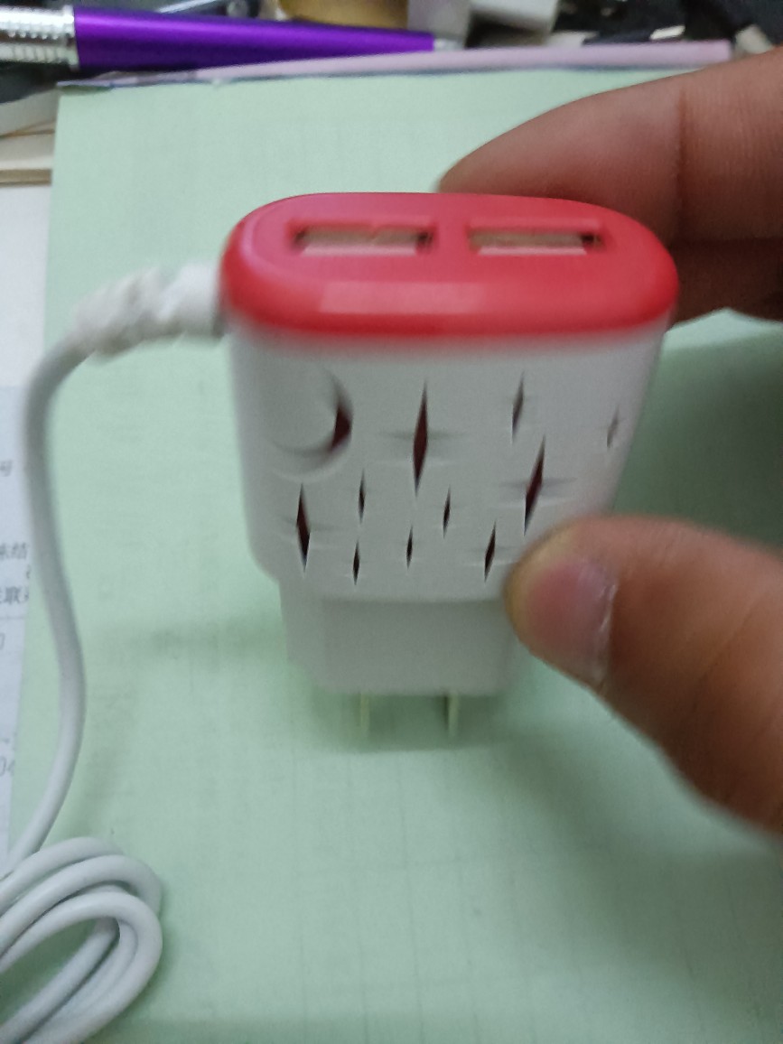 美规充电器 线充 三合一 双USB 充电器