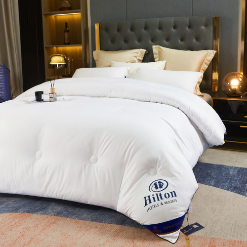 Hilton Hotel Silk Quilt Spring Autumn Winter Quilt B&B Double Student Dormitory Cotton Quilt Bedding Core Gift Quilt Wholesale