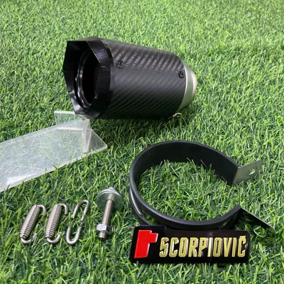 Motorcycle exhaust pipe AR – Motorcycle exhaust pipe - ar-carbon-fiber-octagonal-tip-60mm