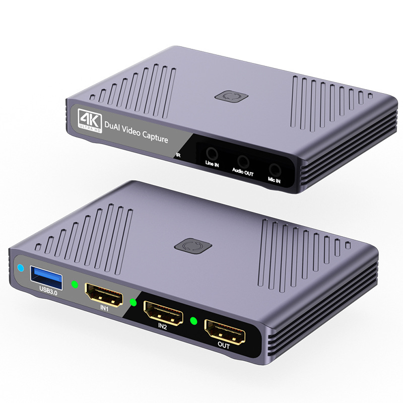 Terminal de transmisión en vivo Cámara SLR Teléfono móvil de doble cámara Conmutación HDMI Entrada 4K Ordenador Transmisión en vivo