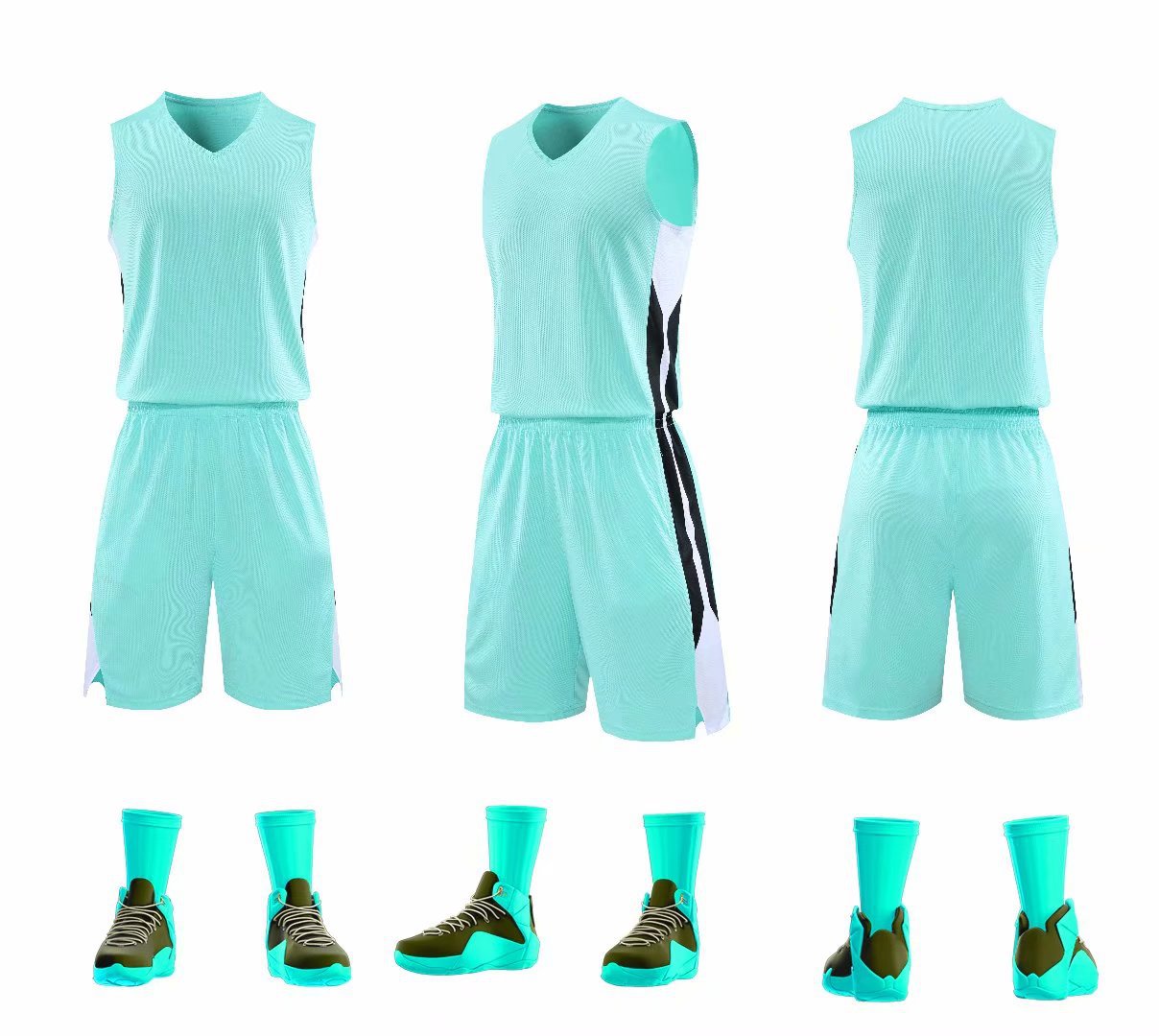 7049 Basketball Uniform Suit Men's Vest Team Game Team Uniform Double Side Pocket Adult S-5Xl Breathable Short Sleeves